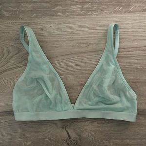 Parade mesh plunge bralette - small